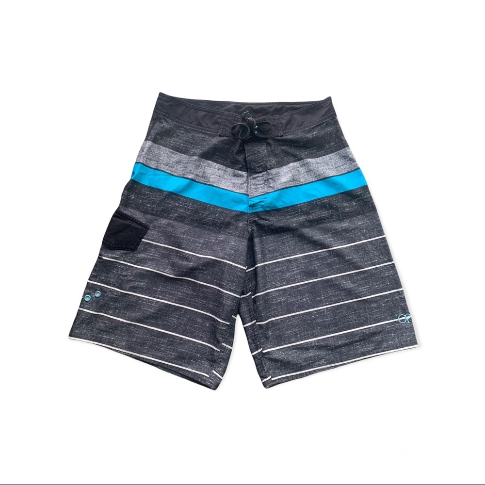 Ocean Pacific “OP” Men’s Striped Boardshorts Size 32